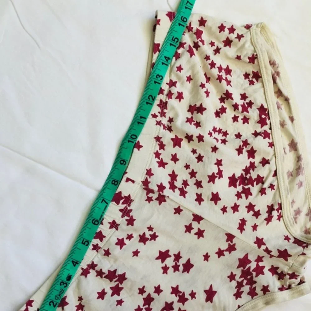 Nordstrom Scrapbook Dreams pink star pattern cheeky pajama bottoms size medium - Picture 4 of 5